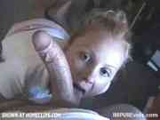 Amateur blonde loves cum 