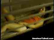 Sister home alone masturbating while watching porno 