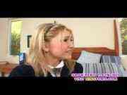 Blonde schoolgirl fucks good part1 