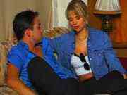 Retro blonde gangbang 